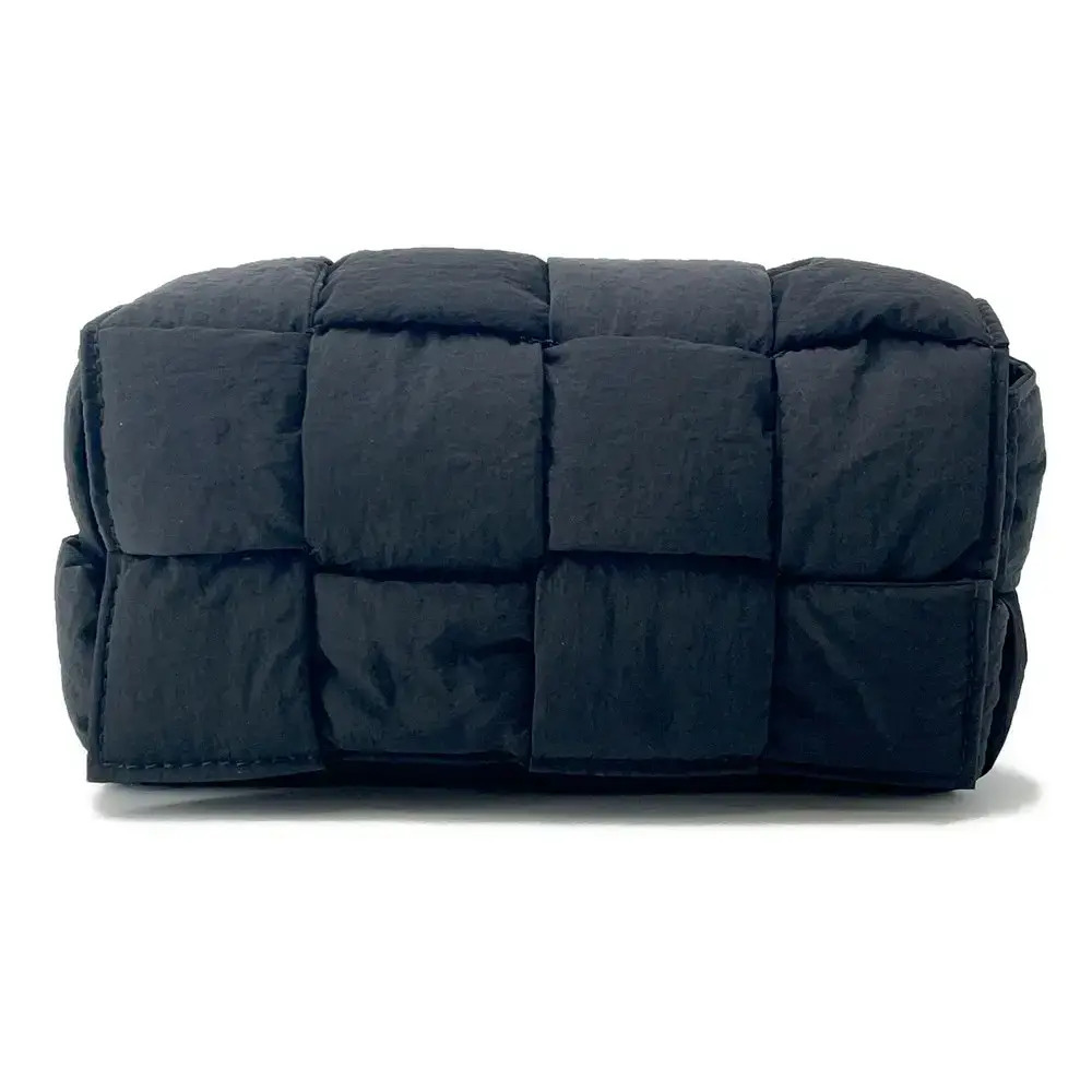 Bottega Veneta Padded Cassette Waist Bag Leather Black